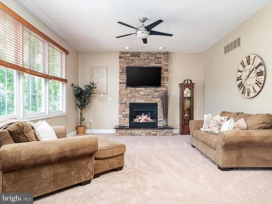 Fireplace, Interior, Living room, Stone Walls