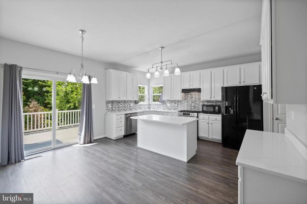 Interior, Kitchen, Pendant Lights, Wood Texture Flooring
