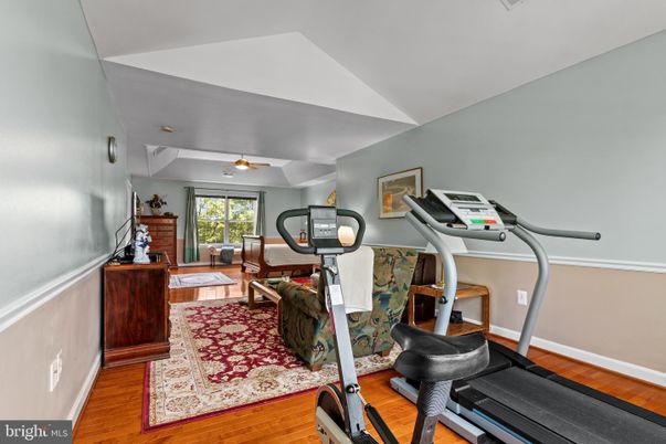 Fitness Equipment, Interior, Wood Texture Flooring