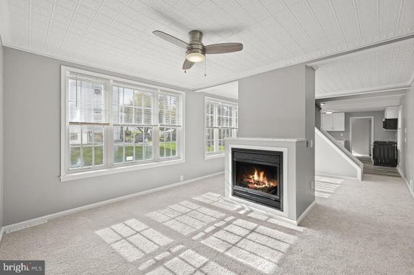 Empty room, Fireplace, Interior