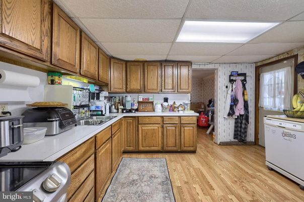 Interior, Kitchen, Wood Texture Flooring