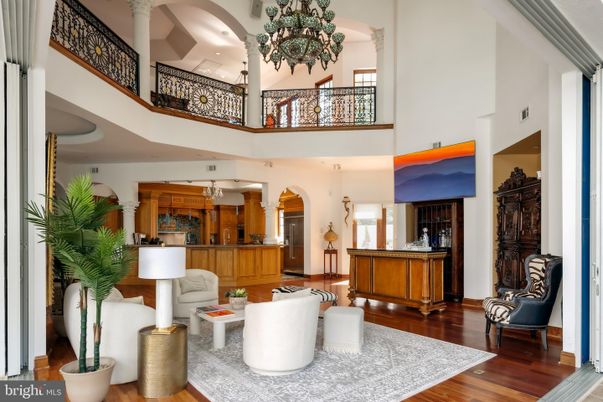 Chandelier, Interior, Living room, Recessed Lighting, Wood Texture Flooring