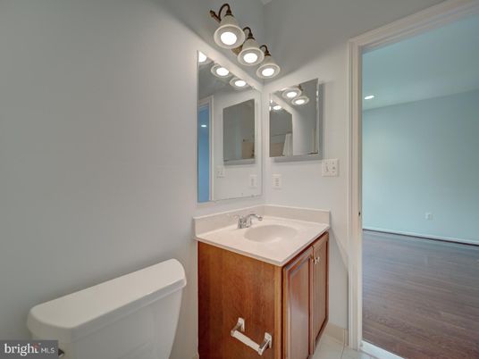 Bathroom, Interior, Recessed Lighting, Wood Texture Flooring
