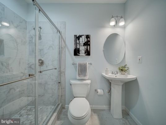 Bathroom, Glass Shower, Interior, Marble, Marble Walls