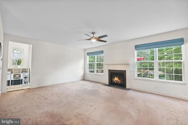 Empty room, Fireplace, Interior