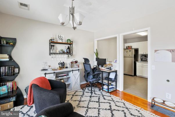 Home Office, Interior, Kitchen, Pendant Lights, Wood Texture Flooring