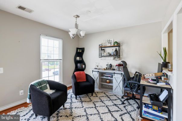 Chandelier, Home Office, Interior, Wood Texture Flooring