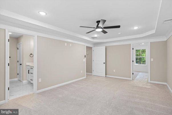 Bathroom, Empty room, Interior, Marble, Recessed Lighting