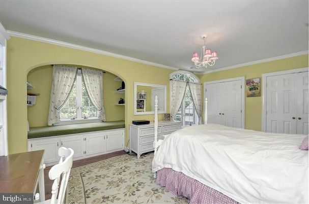 Bedroom, Chandelier, Interior