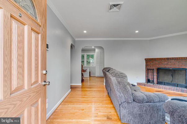 Fireplace, Interior, Recessed Lighting, Wood Texture Flooring