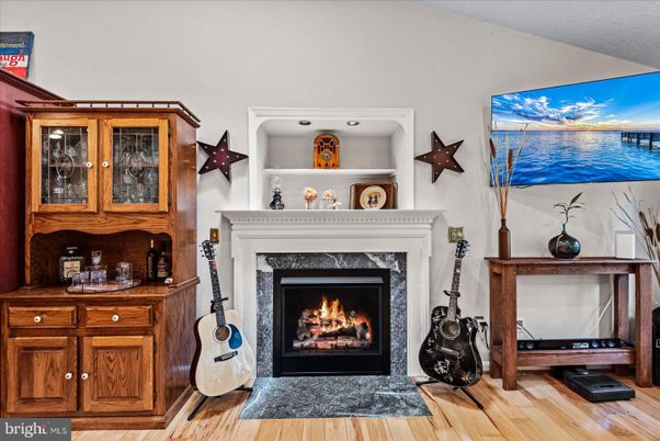 Fireplace, Interior, Water, Wood Texture Flooring