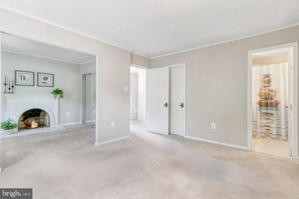 Empty room, Fireplace, Interior