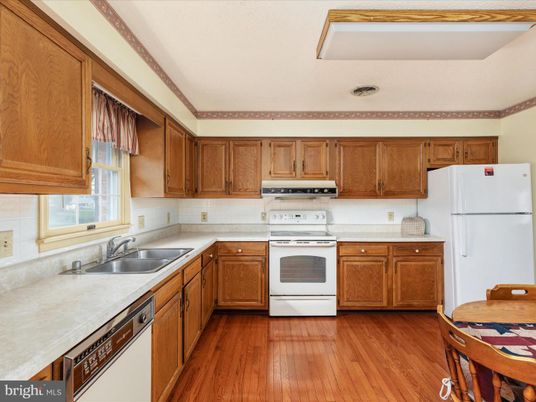 Interior, Kitchen, Wood Texture Flooring