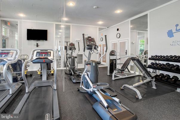 Fitness Equipment, Gym, Interior, Recessed Lighting