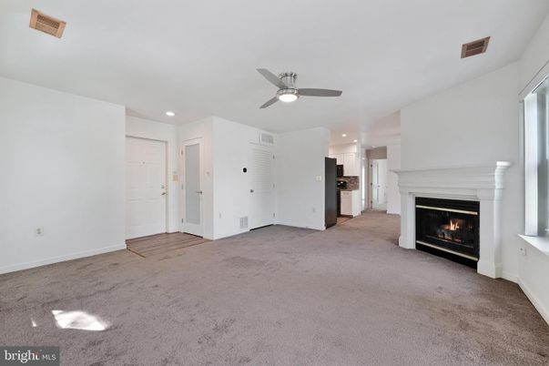 Empty room, Fireplace, Interior, Recessed Lighting