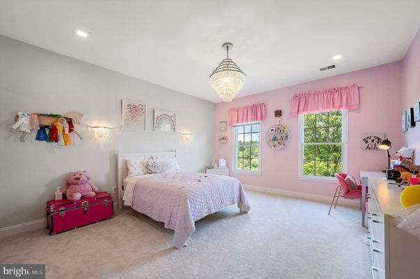 Bedroom, Chandelier, Interior, Recessed Lighting