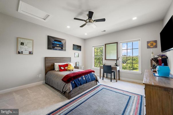 Bedroom, Home Office, Interior, Recessed Lighting