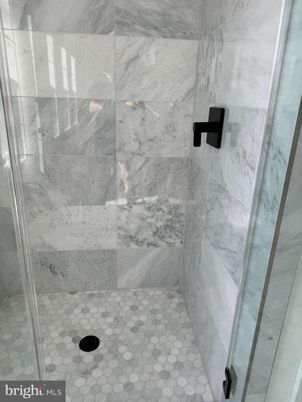 Bathroom, Glass Shower, Interior, Marble Walls
