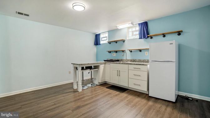 Interior, Kitchen, Wood Texture Flooring