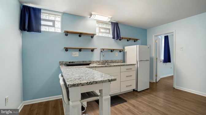 Interior, Kitchen, Wood Texture Flooring