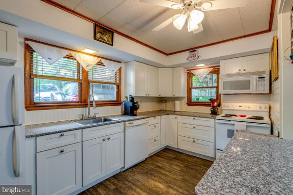 Interior, Kitchen, Wood Texture Flooring