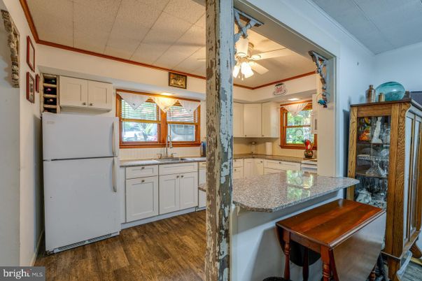 Interior, Kitchen, Wood Texture Flooring