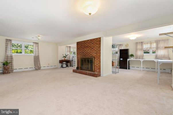 Empty room, Fireplace, Interior, Stone Walls