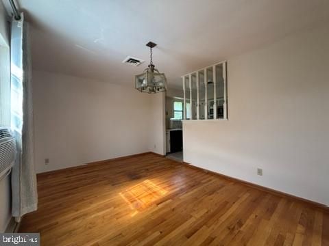 Chandelier, Empty room, Interior, Wood Texture Flooring