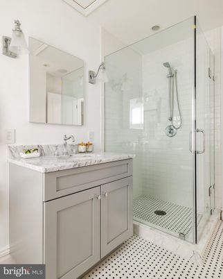 Bathroom, Dual Sink Vanities, Glass Shower, Interior