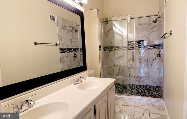 Bathroom, Glass Shower, Interior, Marble, Marble Walls