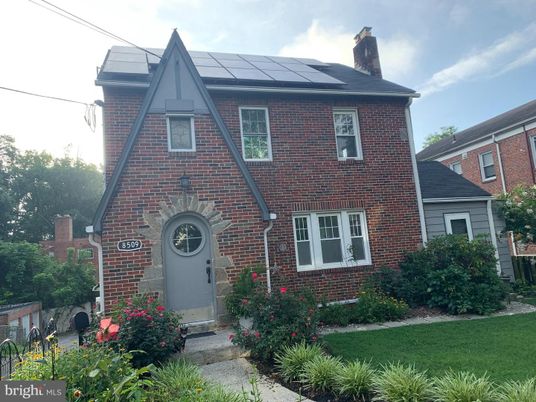 Exterior, Facade, Brick Facade, Tudor Revival