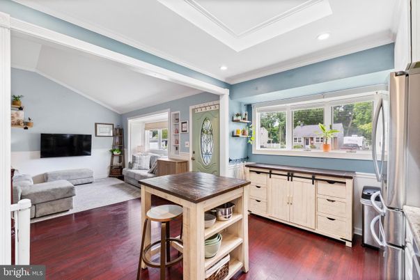 Interior, Kitchen, Living room, Recessed Lighting, Stainless Steel Appliances, Wood Texture Flooring
