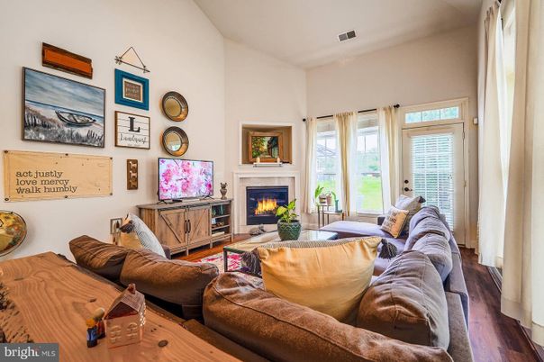 Fireplace, Interior, Living room, Wood Texture Flooring