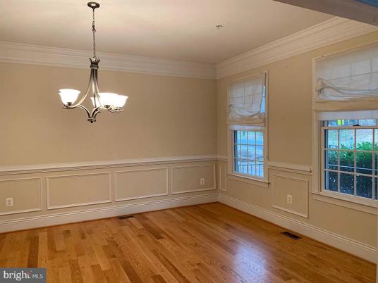 Empty room, Interior, Pendant Lights, Wood Texture Flooring