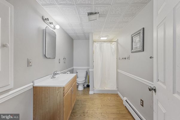 Bathroom, Interior, Wood Texture Flooring