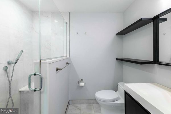 Bathroom, Glass Shower, Interior, Marble