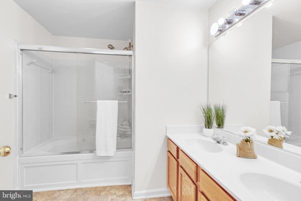 Bathroom, Dual Sink Vanities, Glass Shower, Interior