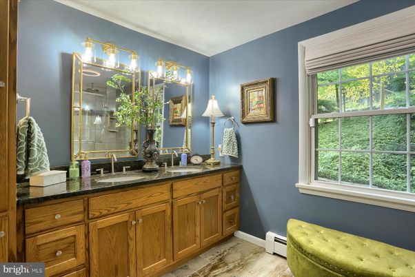 Bathroom, Dual Sink Vanities, Interior, Marble