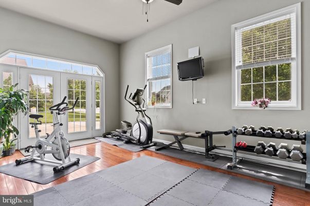 Fitness Equipment, Interior, Wood Texture Flooring