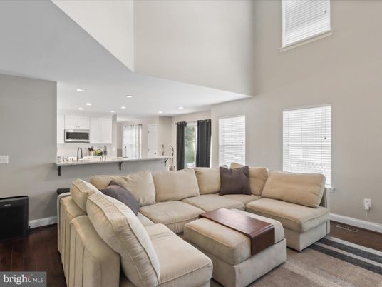 Interior, Kitchen, Living room, Recessed Lighting, Wood Texture Flooring