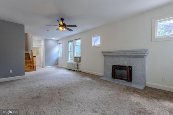 Empty room, Fireplace, Interior, Recessed Lighting