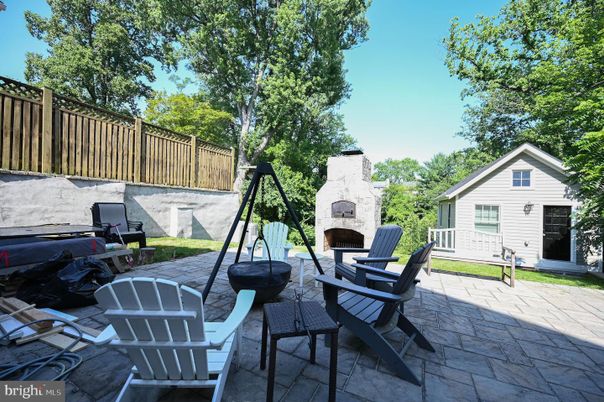 Backyard, Exterior, Fireplace