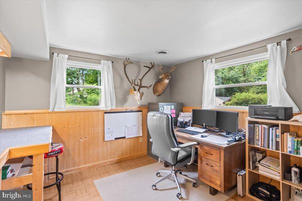Home Office, Interior, Wood Texture Flooring