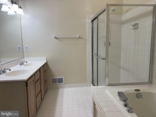 Bathroom, Dual Sink Vanities, Glass Shower, Interior, Tile Countertops