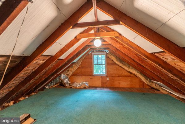 Empty room, Interior, Wooden Beams