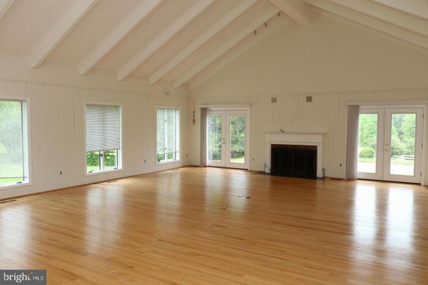 Empty room, Fireplace, Interior, Wood Texture Flooring