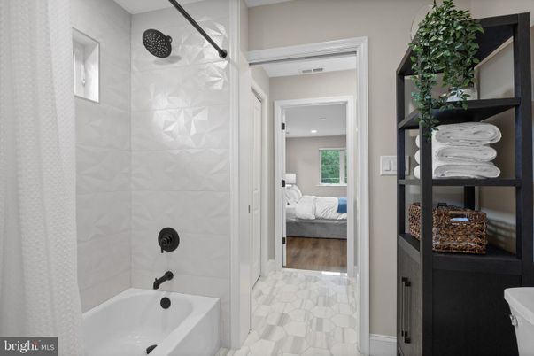 Bathroom, Bedroom, Interior, Recessed Lighting, Wood Texture Flooring