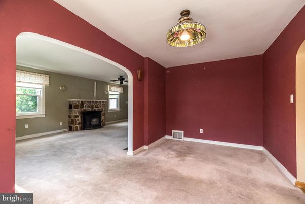 Empty room, Fireplace, Interior