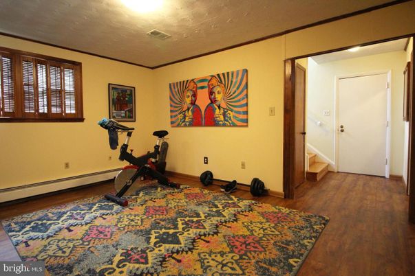 Fitness Equipment, Interior, Wood Texture Flooring