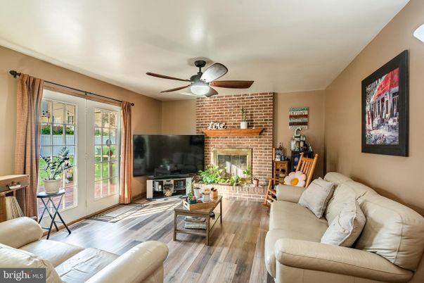 Fireplace, Interior, Living room, Stone Walls, Wood Texture Flooring